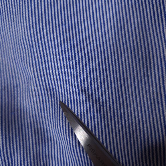 Banana Republic Parker Tunic Fit Hidden Button Shirt Womens Medium Striped - Picture 8 of 16